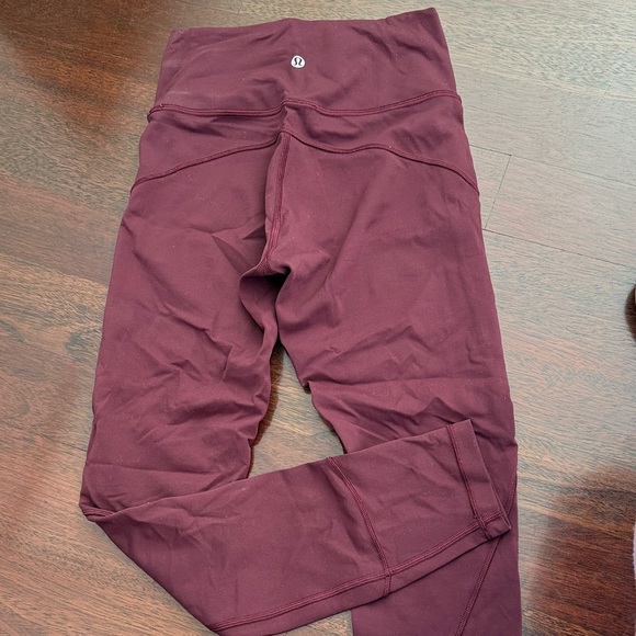 Lululemon Maroon Leggings - Picture 3 of 4